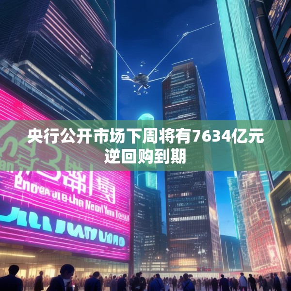 央行公开市场下周将有7634亿元逆回购到期