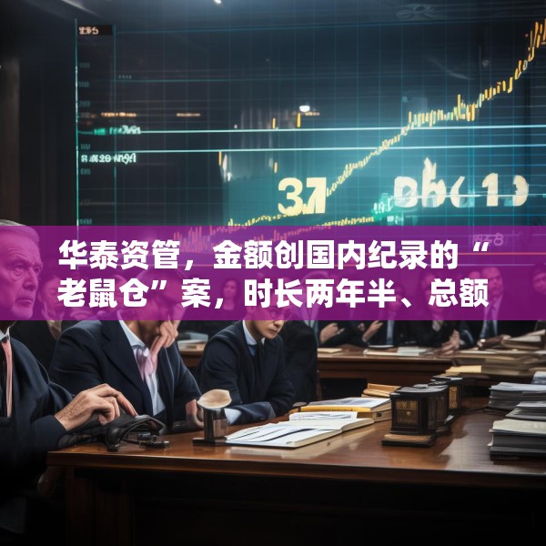 华泰资管，金额创国内纪录的“老鼠仓”案，时长两年半、总额33亿元