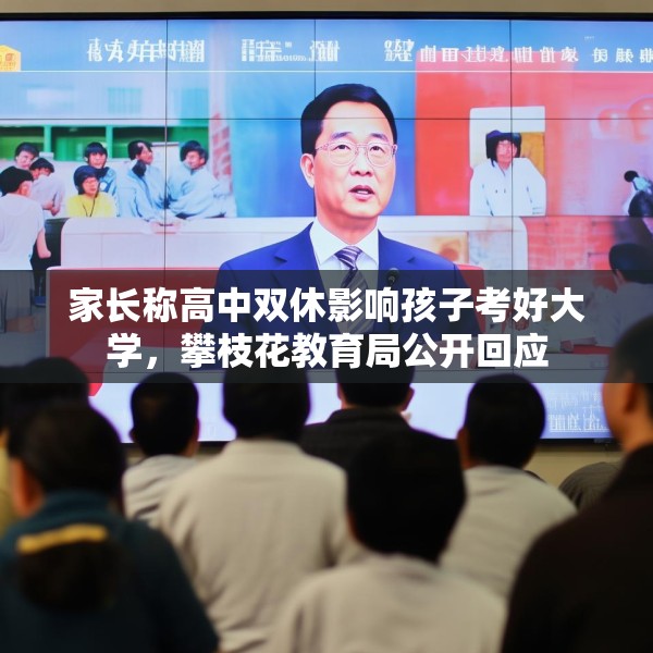 家长称高中双休影响孩子考好大学，攀枝花教育局公开回应