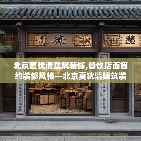 北京夏犹清建筑装饰,餐饮店面简约装修风格—北京夏犹清建筑装饰203.a79b80c83fgy.90fds