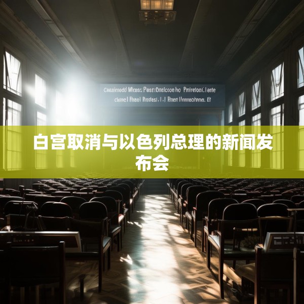 白宫取消与以色列总理的新闻发布会
