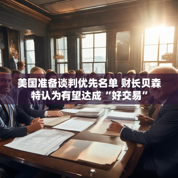 美国准备谈判优先名单 财长贝森特认为有望达成“好交易”