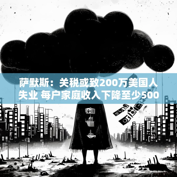 萨默斯：关税或致200万美国人失业 每户家庭收入下降至少5000美元