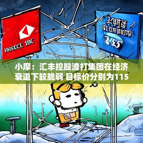 小摩：汇丰控股渣打集团在经济衰退下较脆弱 目标价分别为115港元及135港元