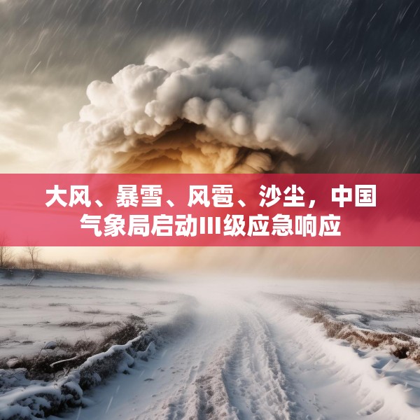 大风、暴雪、风雹、沙尘，中国气象局启动Ⅲ级应急响应