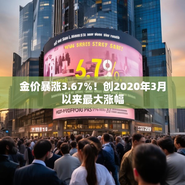 金价暴涨3.67%！创2020年3月以来最大涨幅