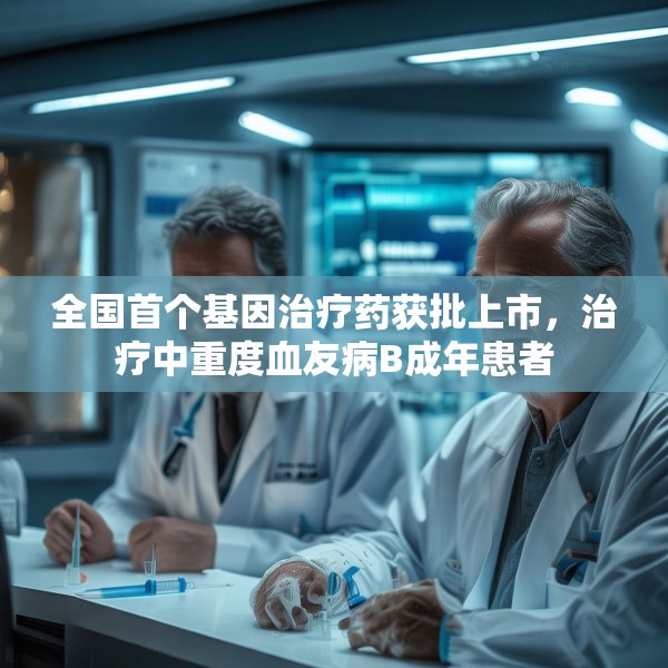 全国首个基因治疗药获批上市，治疗中重度血友病B成年患者