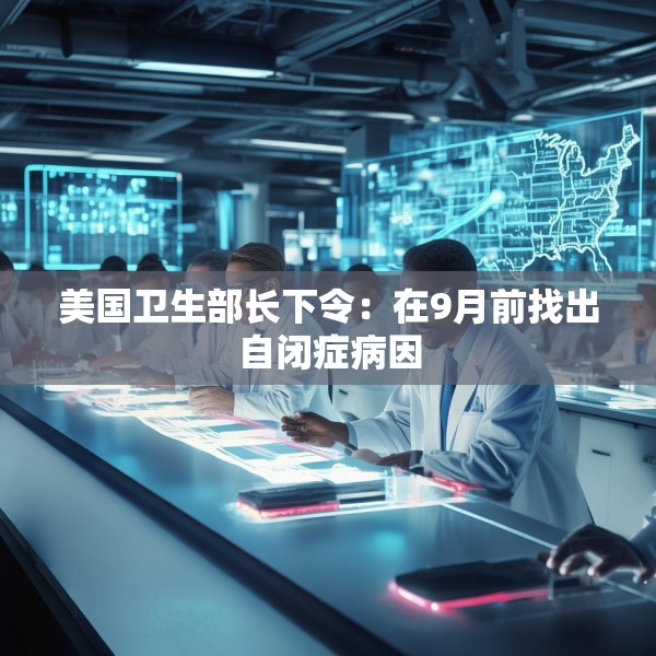 美国卫生部长下令：在9月前找出自闭症病因