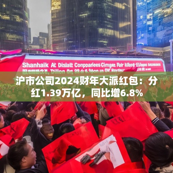 沪市公司2024财年大派红包：分红1.39万亿，同比增6.8%