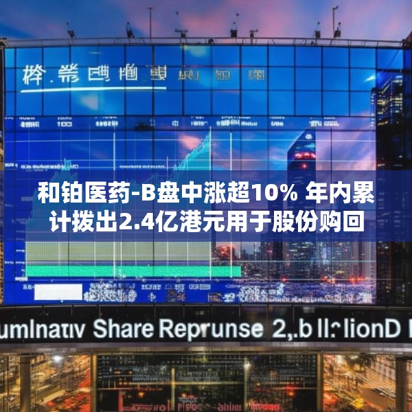 和铂医药-B盘中涨超10% 年内累计拨出2.4亿港元用于股份购回