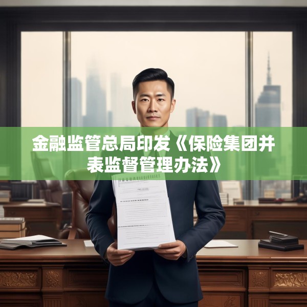 金融监管总局印发《保险集团并表监督管理办法》