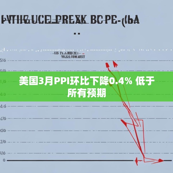 美国3月PPI环比下降0.4% 低于所有预期