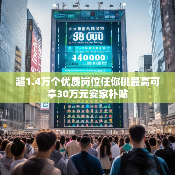 超1.4万个优质岗位任你挑最高可享30万元安家补贴