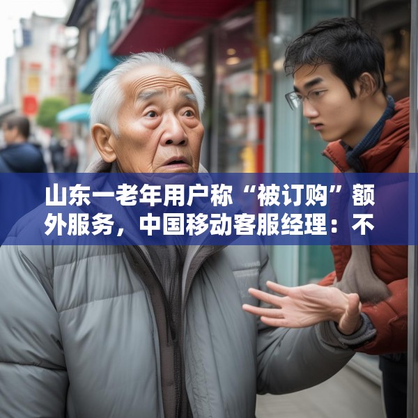 山东一老年用户称“被订购”额外服务，中国移动客服经理：不知情