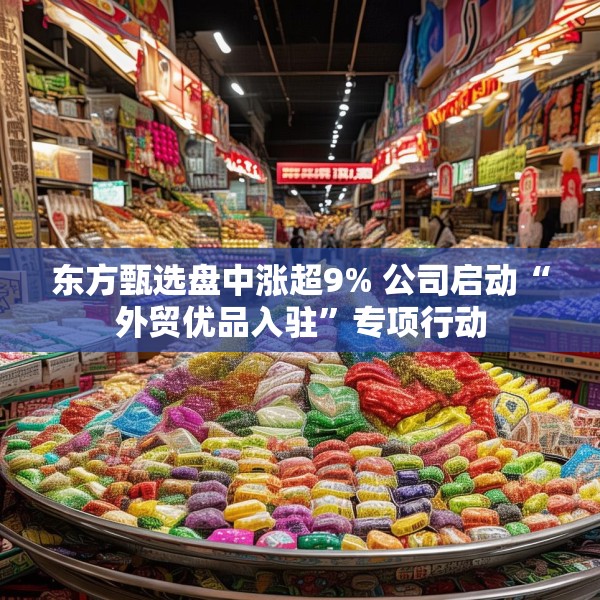 东方甄选盘中涨超9% 公司启动“外贸优品入驻”专项行动