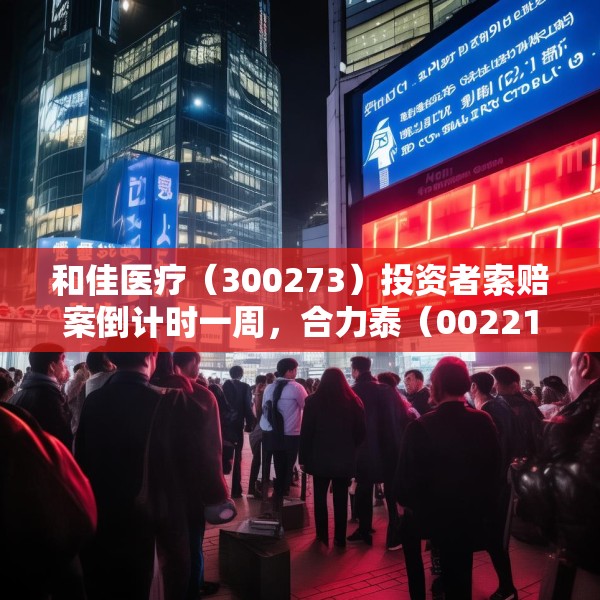和佳医疗（300273）投资者索赔案倒计时一周，合力泰（002217）内幕交易索赔持续推进