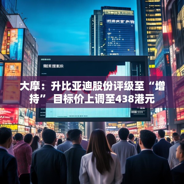 大摩：升比亚迪股份评级至“增持” 目标价上调至438港元