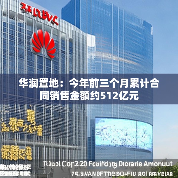 华润置地：今年前三个月累计合同销售金额约512亿元