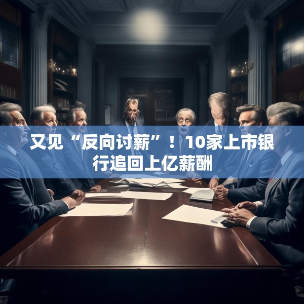 又见“反向讨薪”！10家上市银行追回上亿薪酬