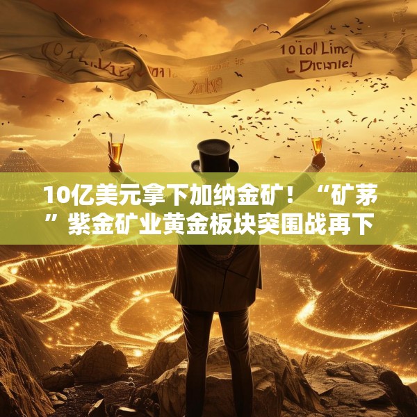 10亿美元拿下加纳金矿！“矿茅”紫金矿业黄金板块突围战再下一城
