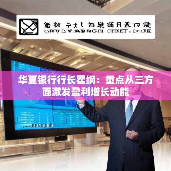华夏银行行长瞿纲：重点从三方面激发盈利增长动能