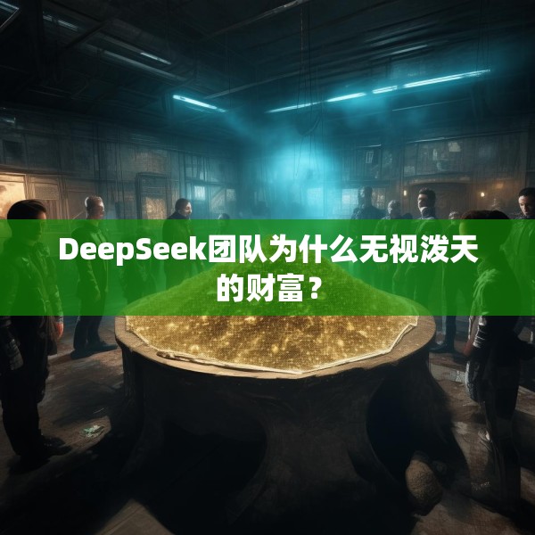 DeepSeek团队为什么无视泼天的财富？