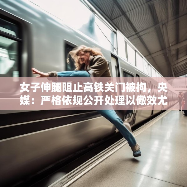 女子伸腿阻止高铁关门被拘，央媒：严格依规公开处理以儆效尤