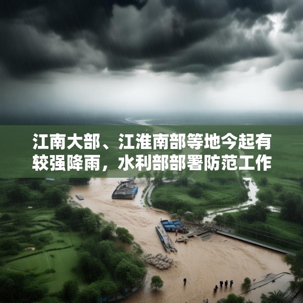 江南大部、江淮南部等地今起有较强降雨，水利部部署防范工作