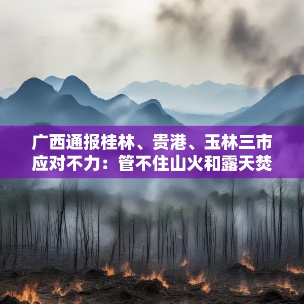 广西通报桂林、贵港、玉林三市应对不力：管不住山火和露天焚烧