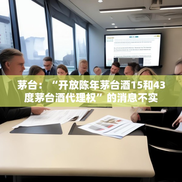 茅台：“开放陈年茅台酒15和43度茅台酒代理权”的消息不实