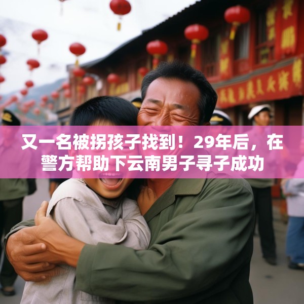 又一名被拐孩子找到！29年后，在警方帮助下云南男子寻子成功