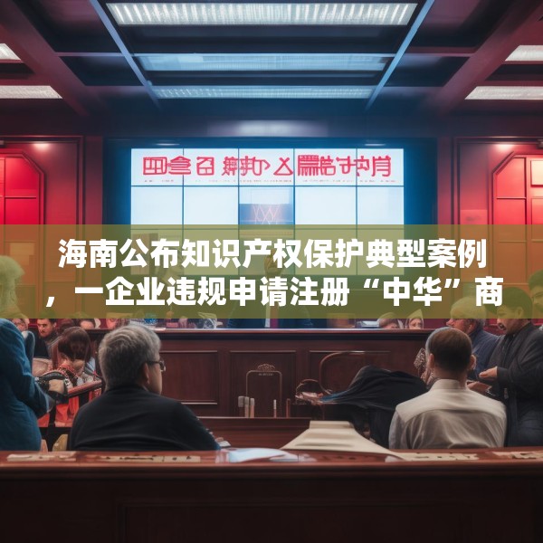 海南公布知识产权保护典型案例，一企业违规申请注册“中华”商标被处罚