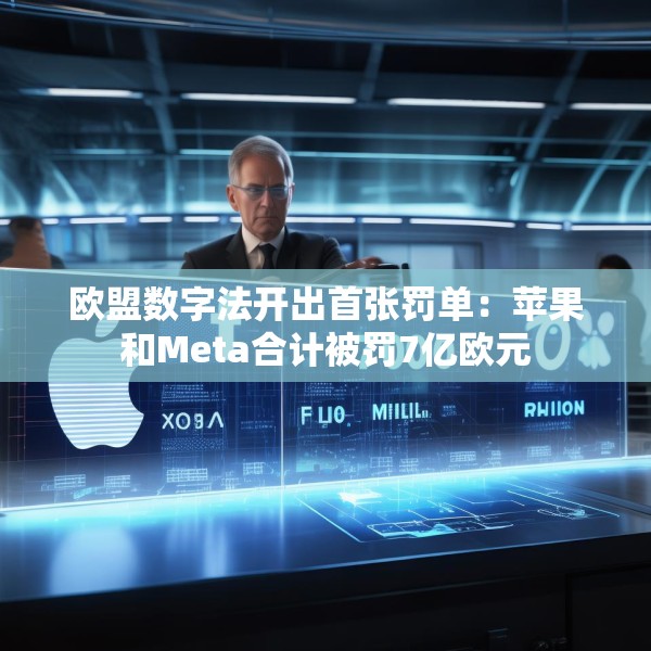 欧盟数字法开出首张罚单：苹果和Meta合计被罚7亿欧元