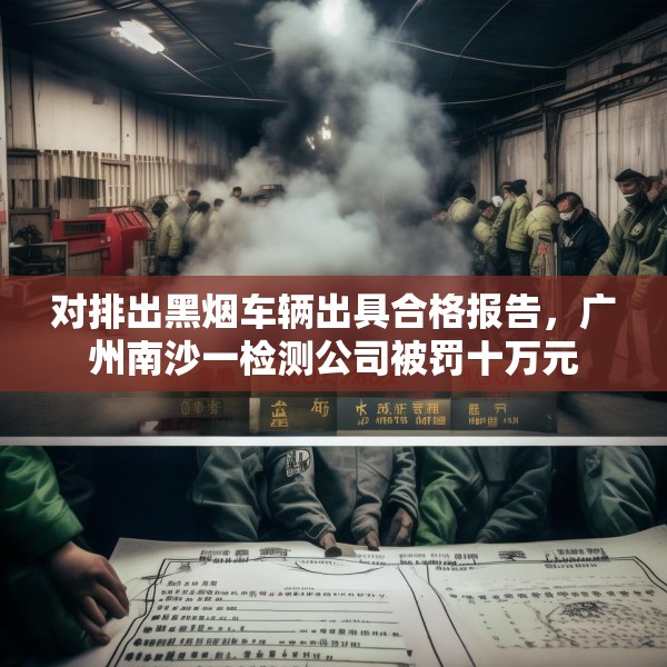 对排出黑烟车辆出具合格报告，广州南沙一检测公司被罚十万元