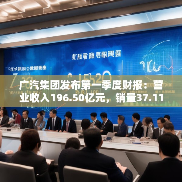 广汽集团发布第一季度财报：营业收入196.50亿元，销量37.11万辆