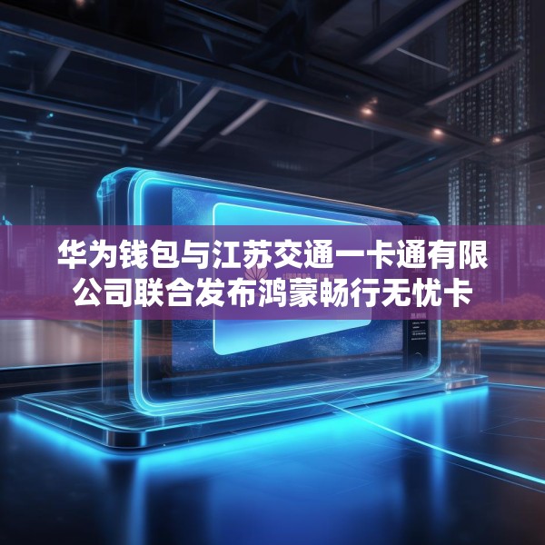 华为钱包与江苏交通一卡通有限公司联合发布鸿蒙畅行无忧卡