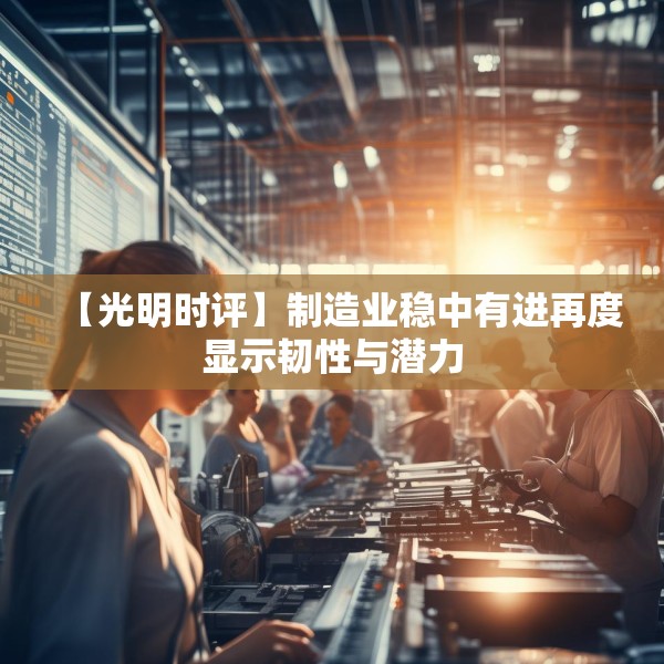 【光明时评】制造业稳中有进再度显示韧性与潜力