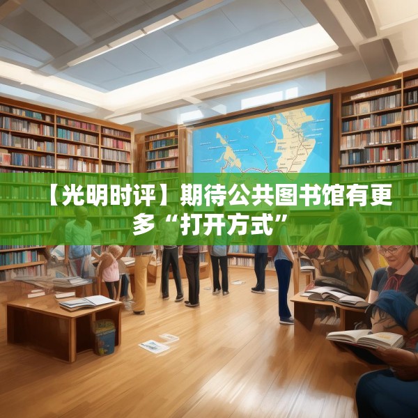 【光明时评】期待公共图书馆有更多“打开方式”
