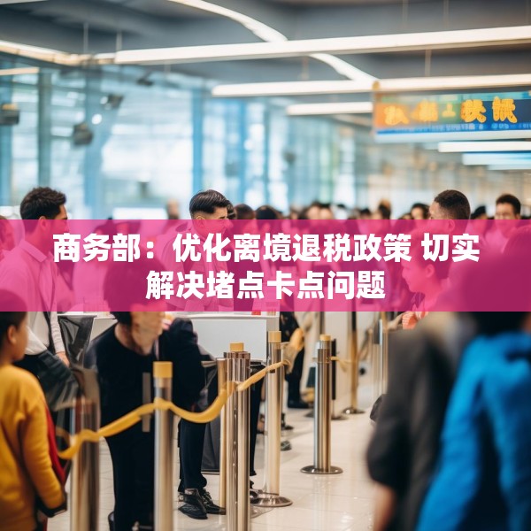 商务部：优化离境退税政策 切实解决堵点卡点问题
