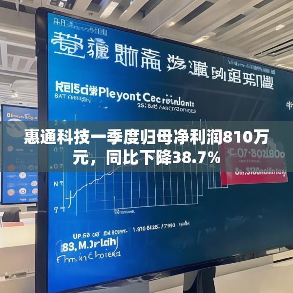 惠通科技一季度归母净利润810万元，同比下降38.7%