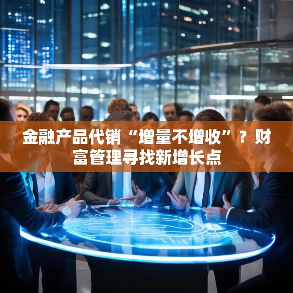 金融产品代销“增量不增收”？财富管理寻找新增长点