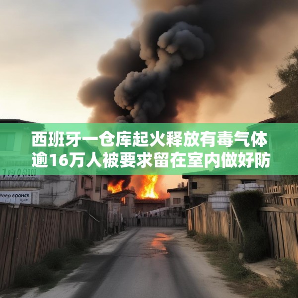 西班牙一仓库起火释放有毒气体 逾16万人被要求留在室内做好防护
