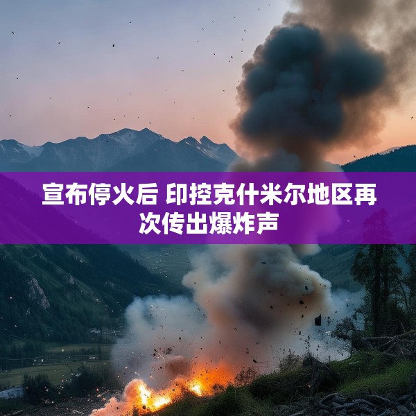 宣布停火后 印控克什米尔地区再次传出爆炸声