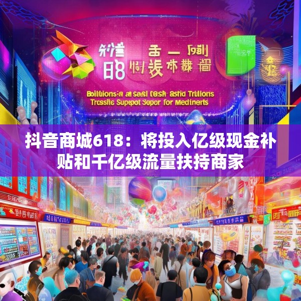 抖音商城618：将投入亿级现金补贴和千亿级流量扶持商家