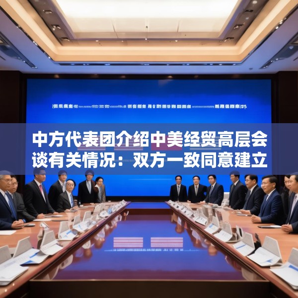 中方代表团介绍中美经贸高层会谈有关情况：双方一致同意建立中美经贸磋商机制