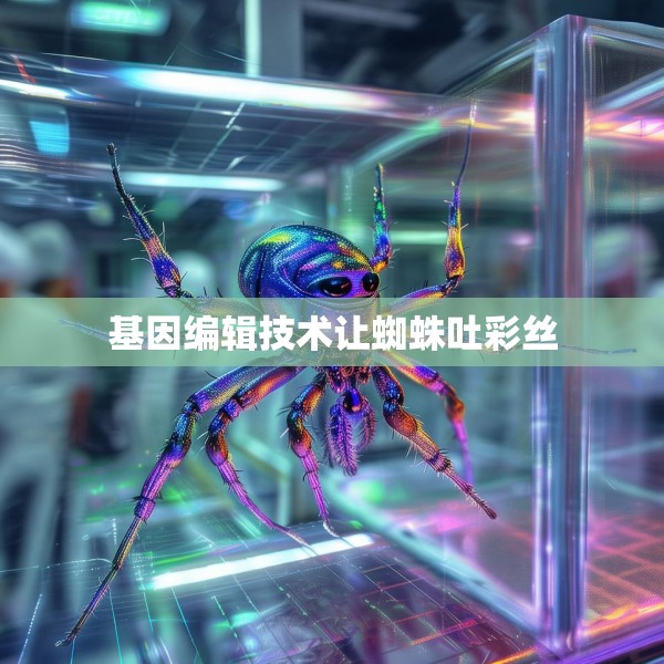 基因编辑技术让蜘蛛吐彩丝