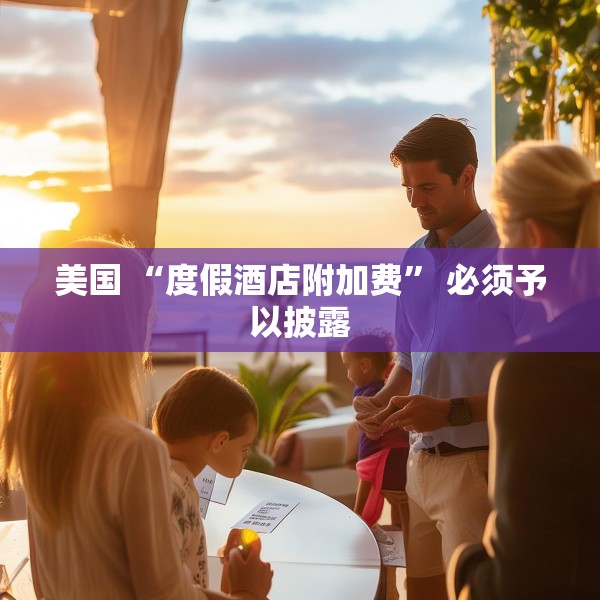 美国 “度假酒店附加费” 必须予以披露