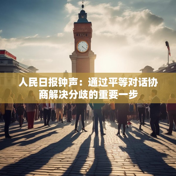 人民日报钟声：通过平等对话协商解决分歧的重要一步