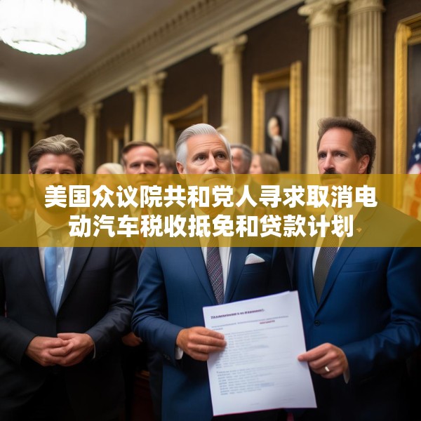 美国众议院共和党人寻求取消电动汽车税收抵免和贷款计划