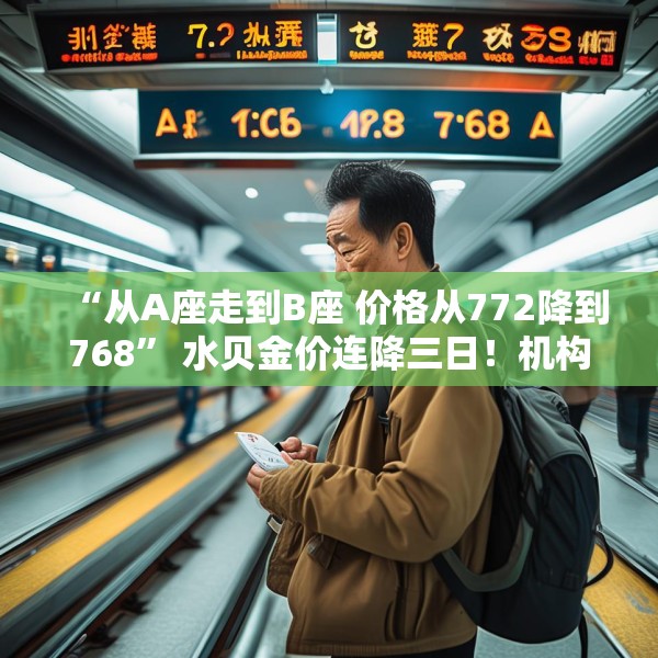 “从A座走到B座 价格从772降到768” 水贝金价连降三日！机构调整预期